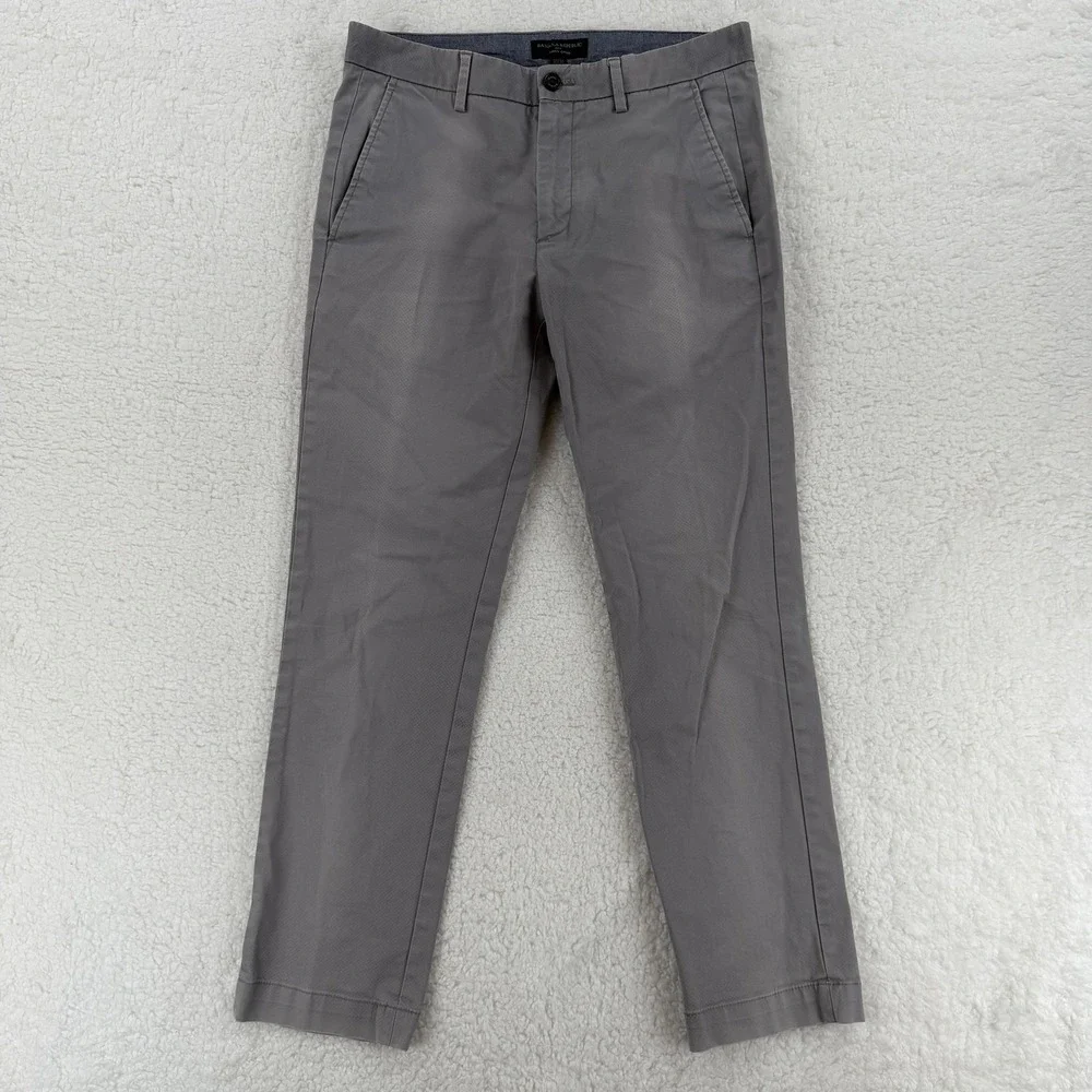 Banana‎ Republic Chino Pants Mens 31x30 Gray Aiden Slim Straight Casual